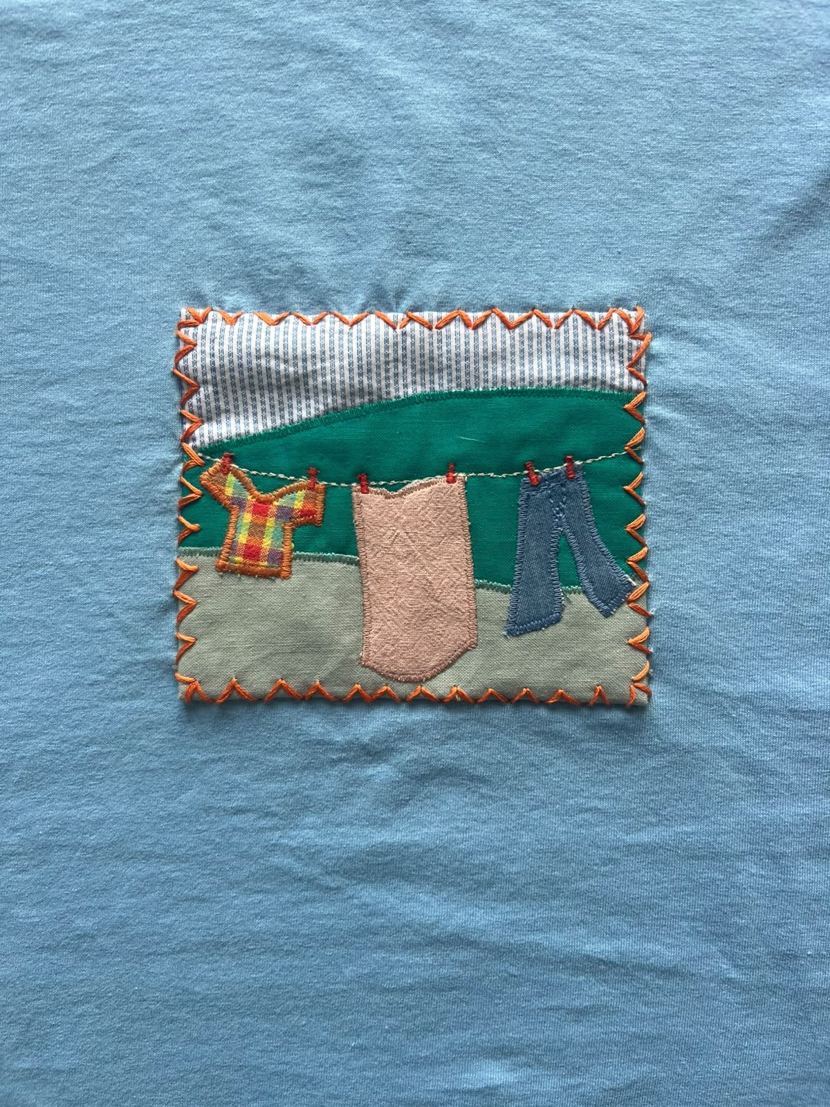 T-shirt Linge à sécher Motif artisanal