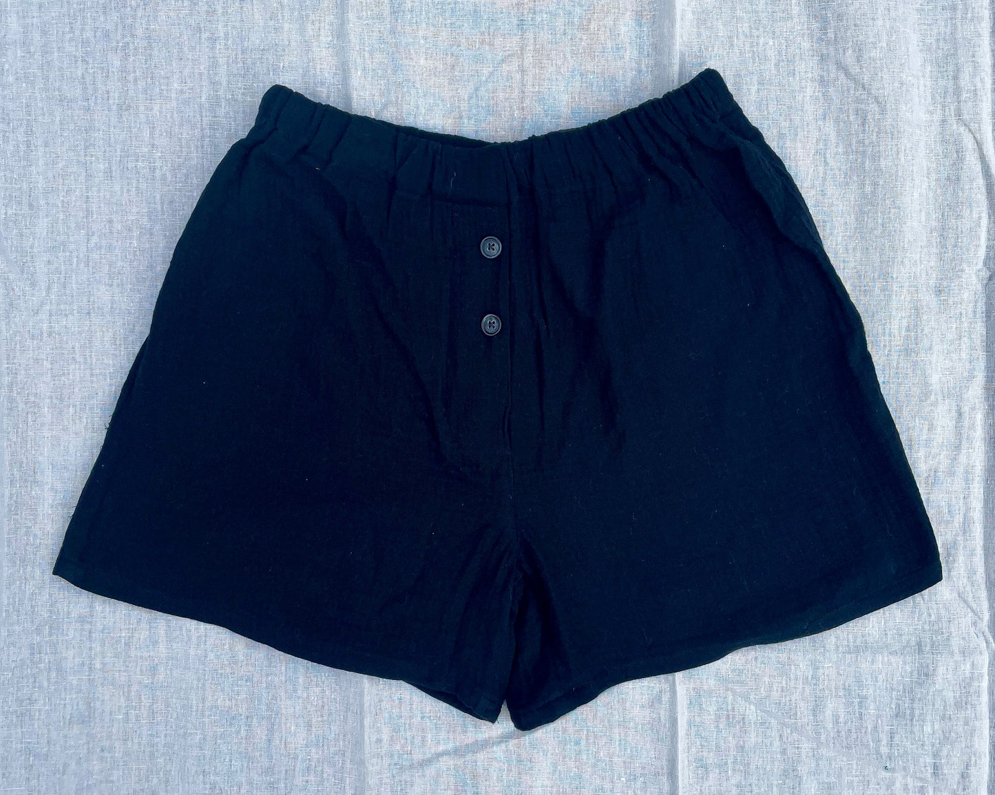 caleçon en double gaze noire