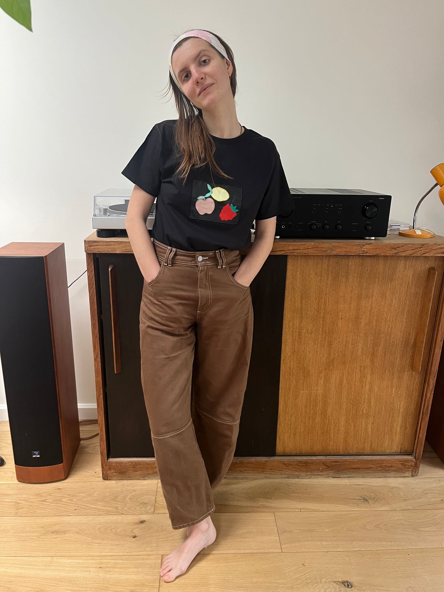 T-shirt Fruits capsule printemps fond noir