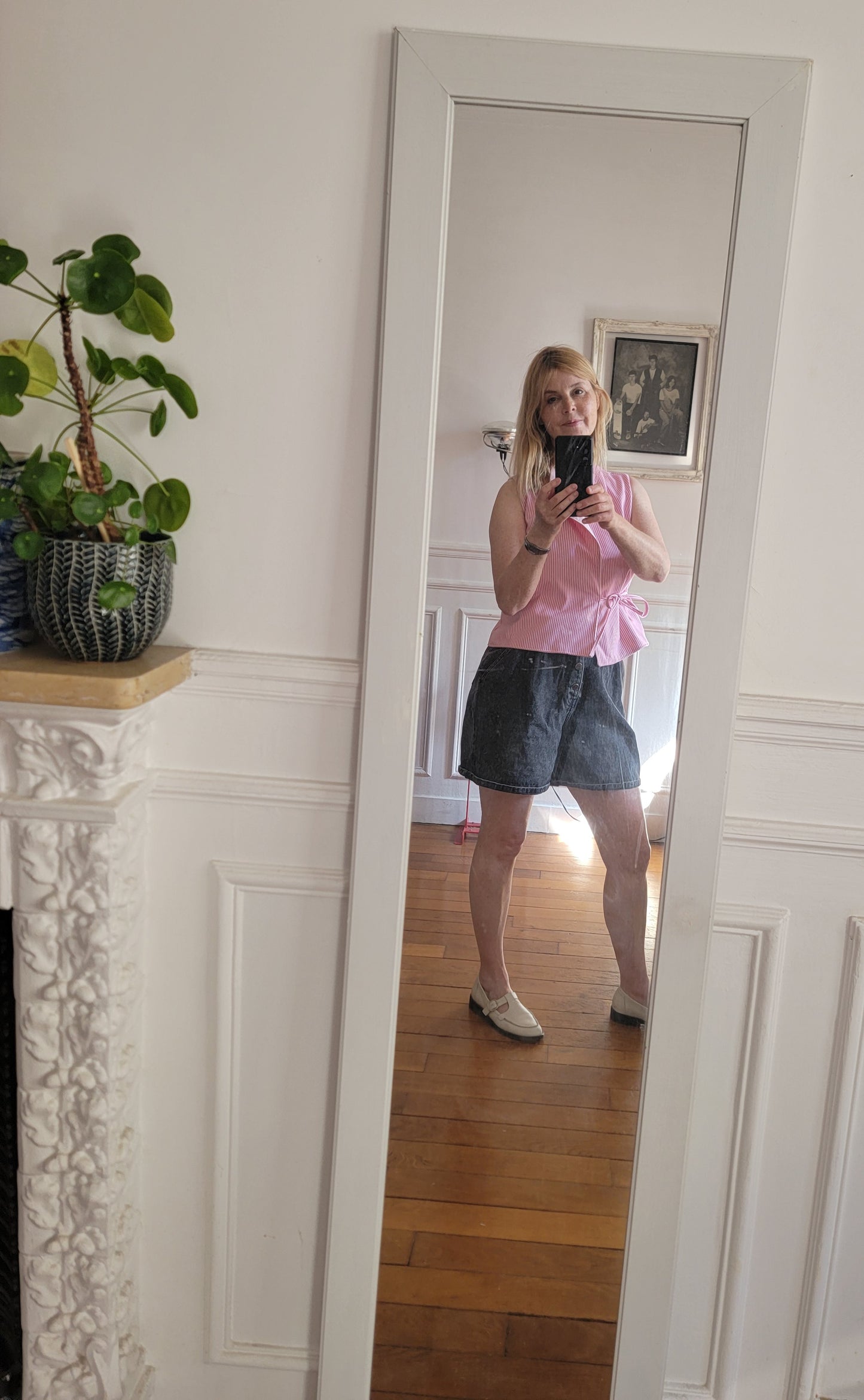 Haut rayé doublé oshkosh rose