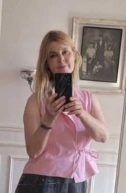 Haut rayé doublé oshkosh rose