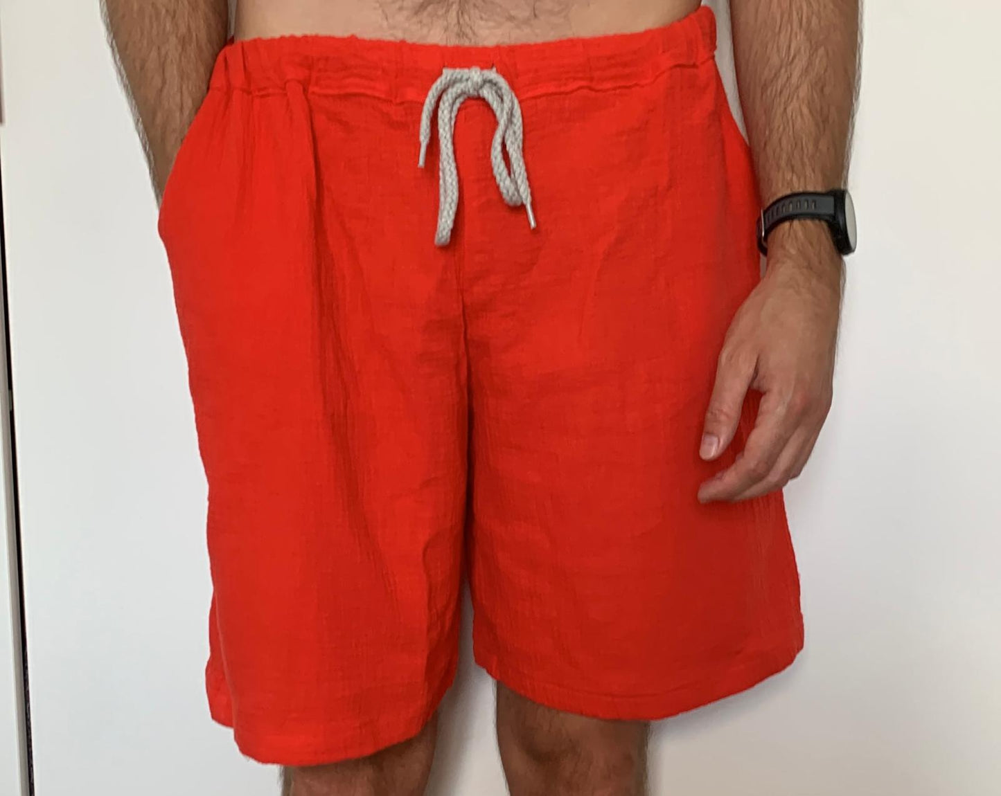Short homme en double-gaze