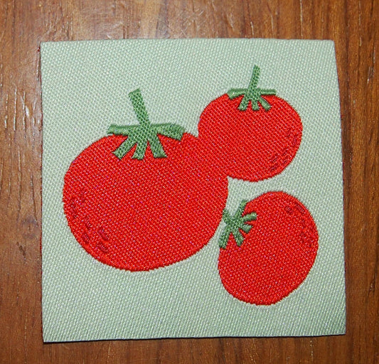 Etiquette brodée Tomates