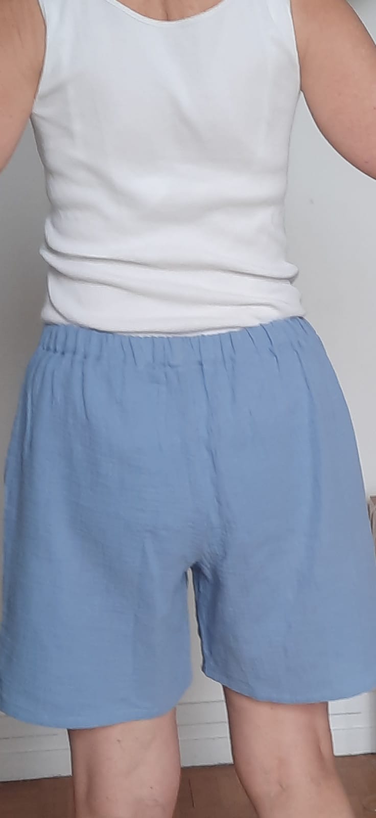 bermuda double gaze bleu pâle