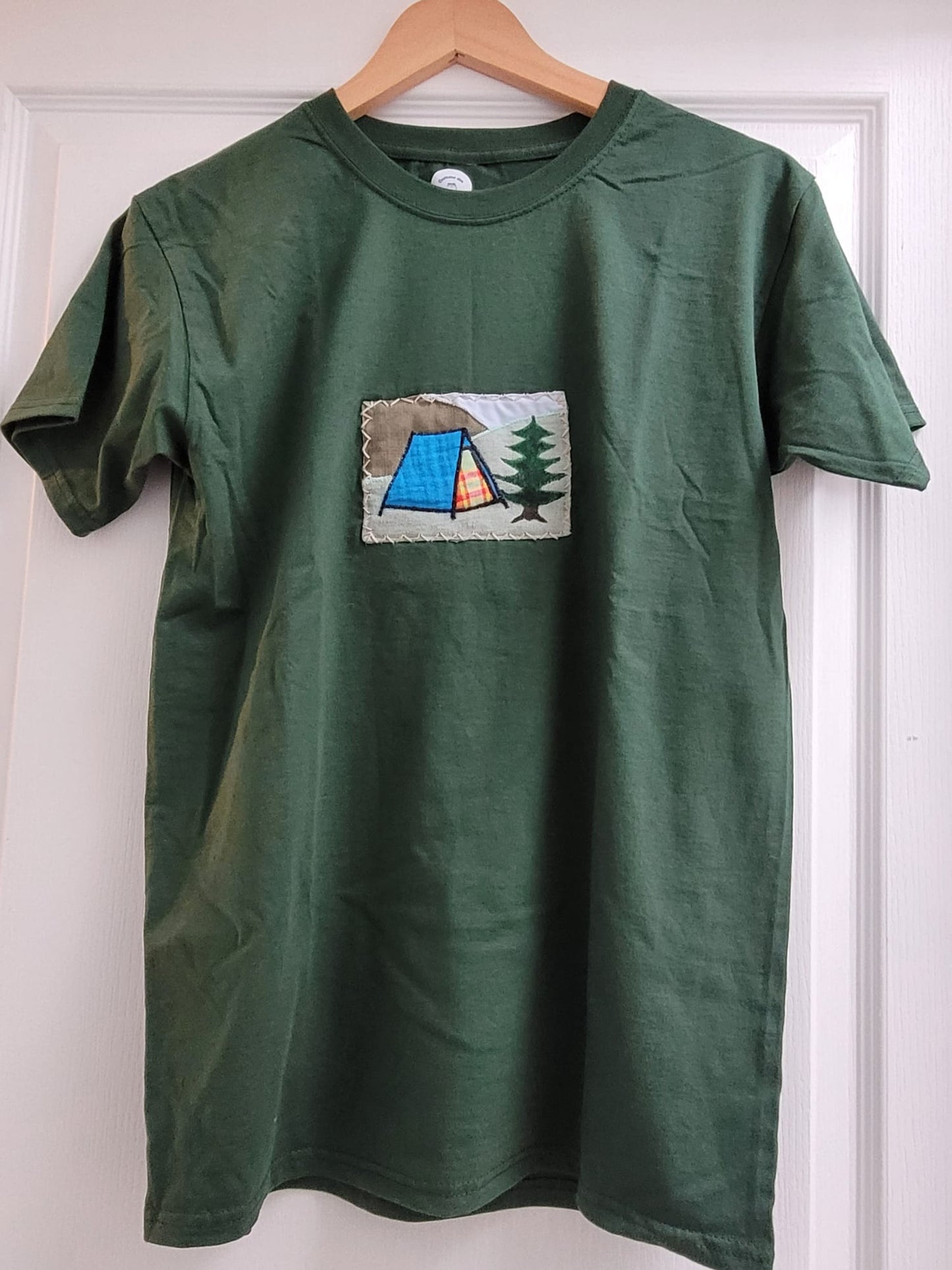 Duo T-shirt Tente vert/Caleçon double-gaze noire