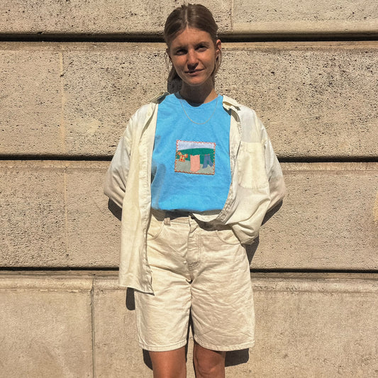 T-shirt Linge à sécher Motif artisanal