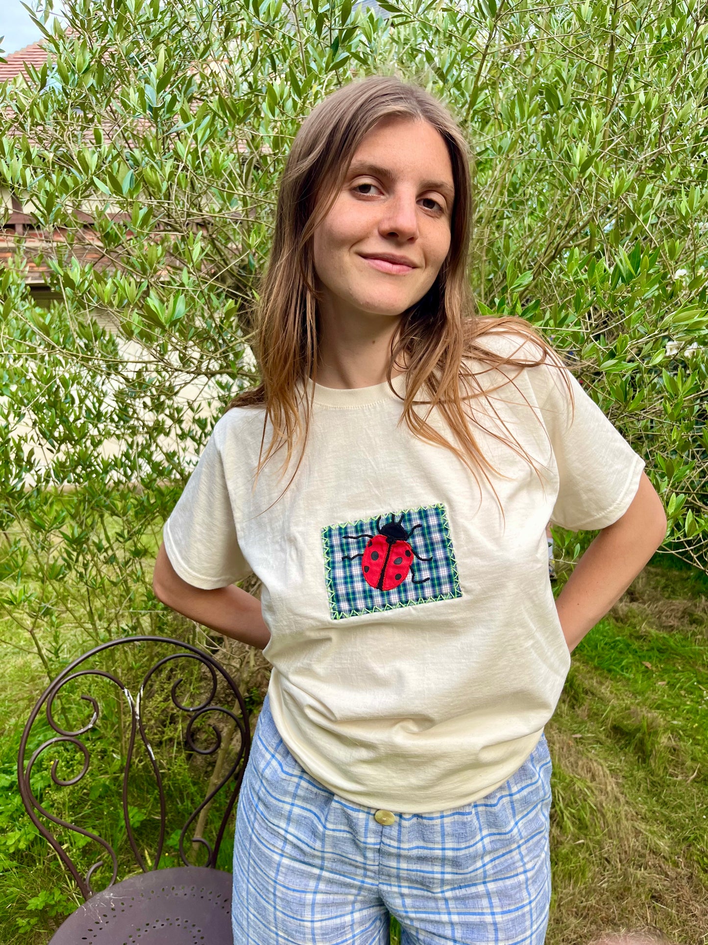 T-shirt Coccinelle Motif artisanal