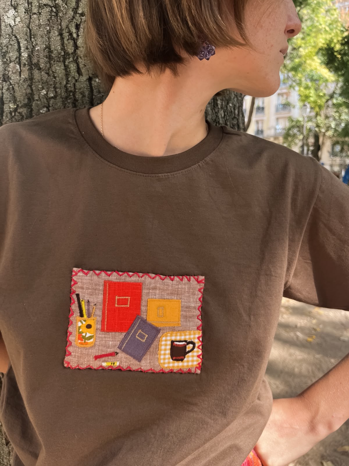 T-shirt Cahiers de rentrée Motif artisanal
